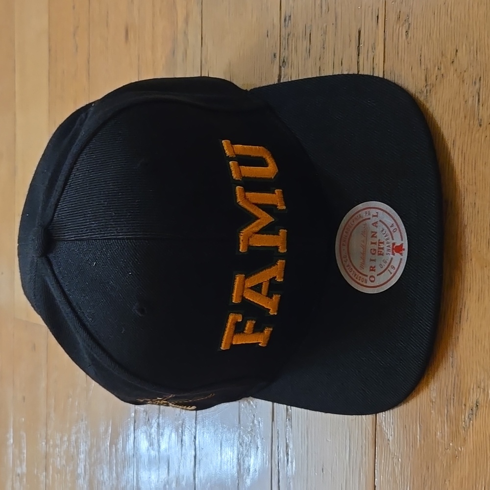 NWS Florida A&M University Mitchell & Ness Snapback Hat NCAA HBCU #SH21188